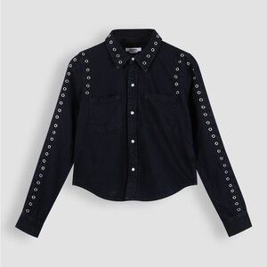 RE/DONE
Grommet blacken blue (blouse with eyelets)